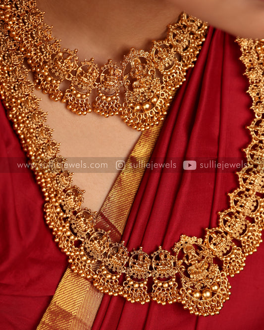 Lakshmi Bridal Short & Long Necklace Set