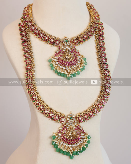 Kemp Lakshmi Combo - Mint Beads ( 3 piece )