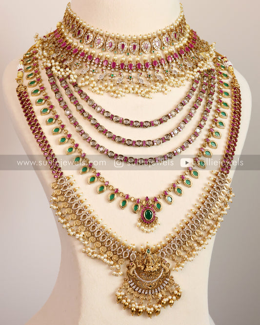 Lakshmi Stone Bridal Combo ( 10 piece )