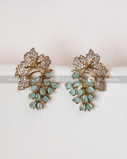 Premium Stone Floral Earring