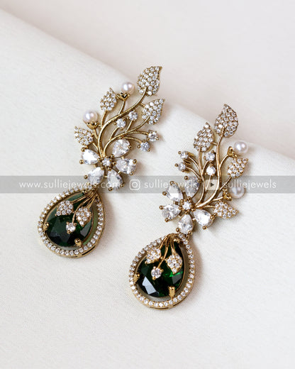 Premium Stone Floral Earring