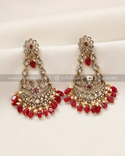 Premium Stone Long Earring