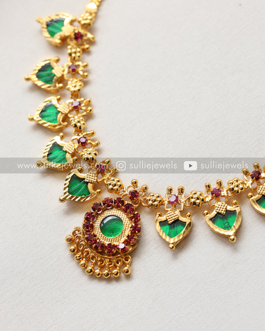 Palakka Gold Plated Chain with Studs