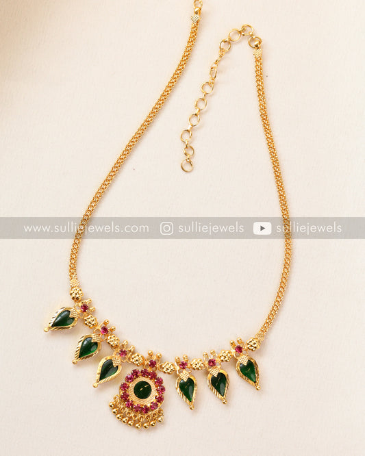 Palakka Gold Plated Chain with Studs