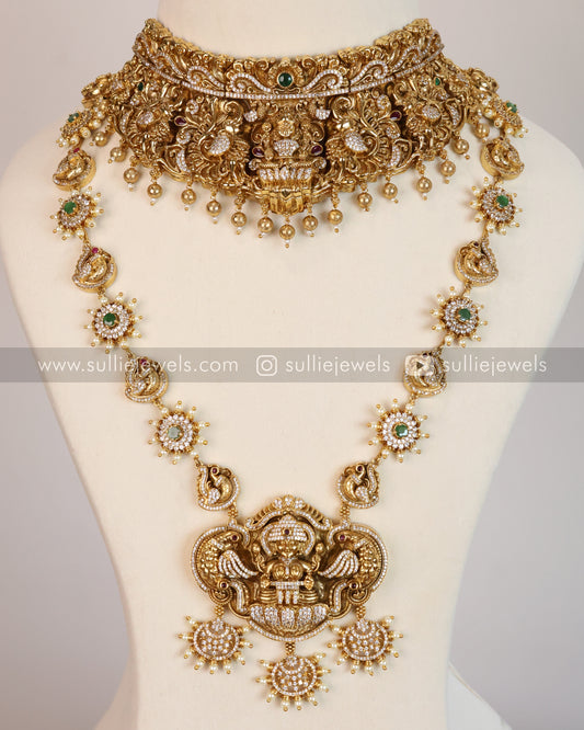 Premium Stone Lakshmi Bridal Combo ( 4 piece )