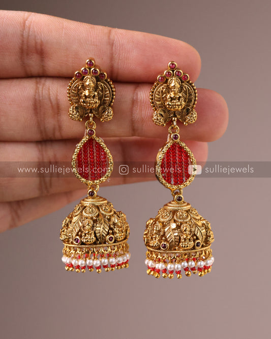 Lakshmi Beads Long Jhumka