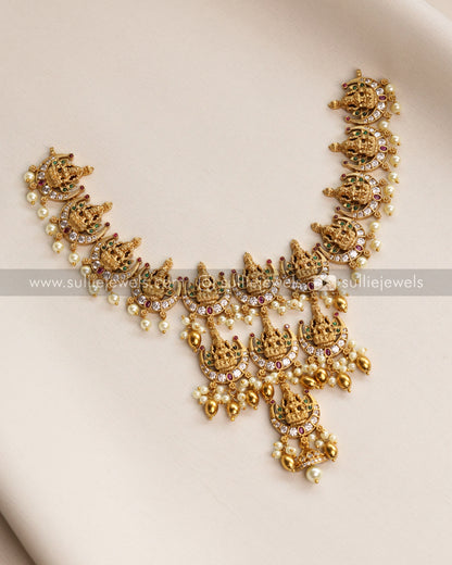 Lakshmi Tier Premium Necklace with Earring