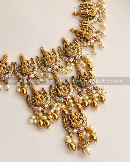 Lakshmi Tier Premium Necklace with Earring