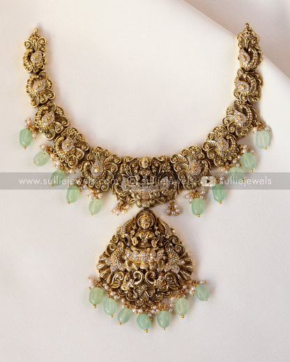 Premium Lakshmi Nagas Necklace with Earrings