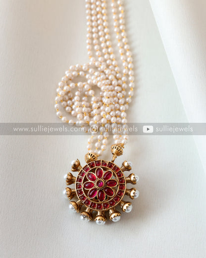 Reversible Chakra Pendant with 2 set of earrings