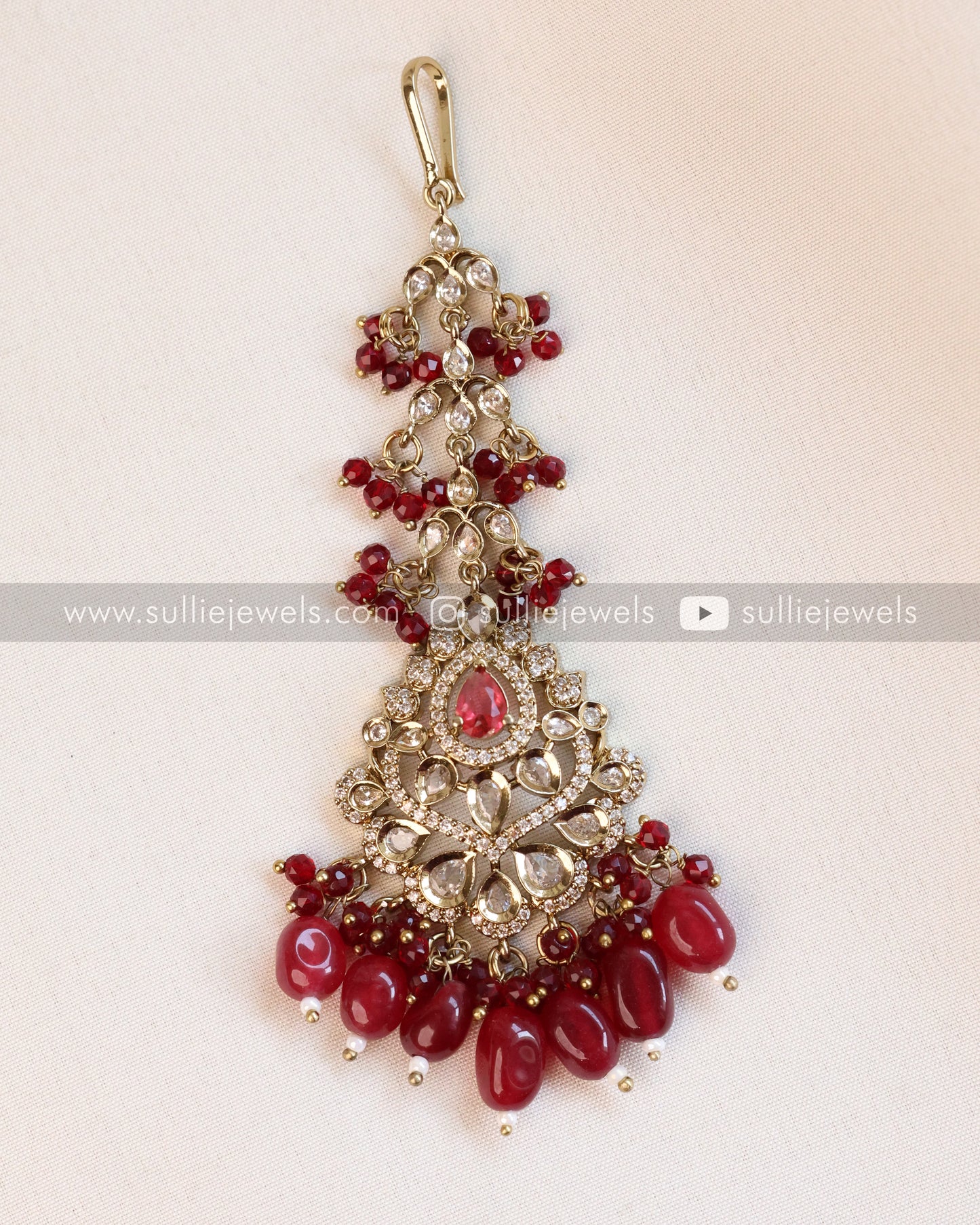 Victorian Tikka with Ruby Beads