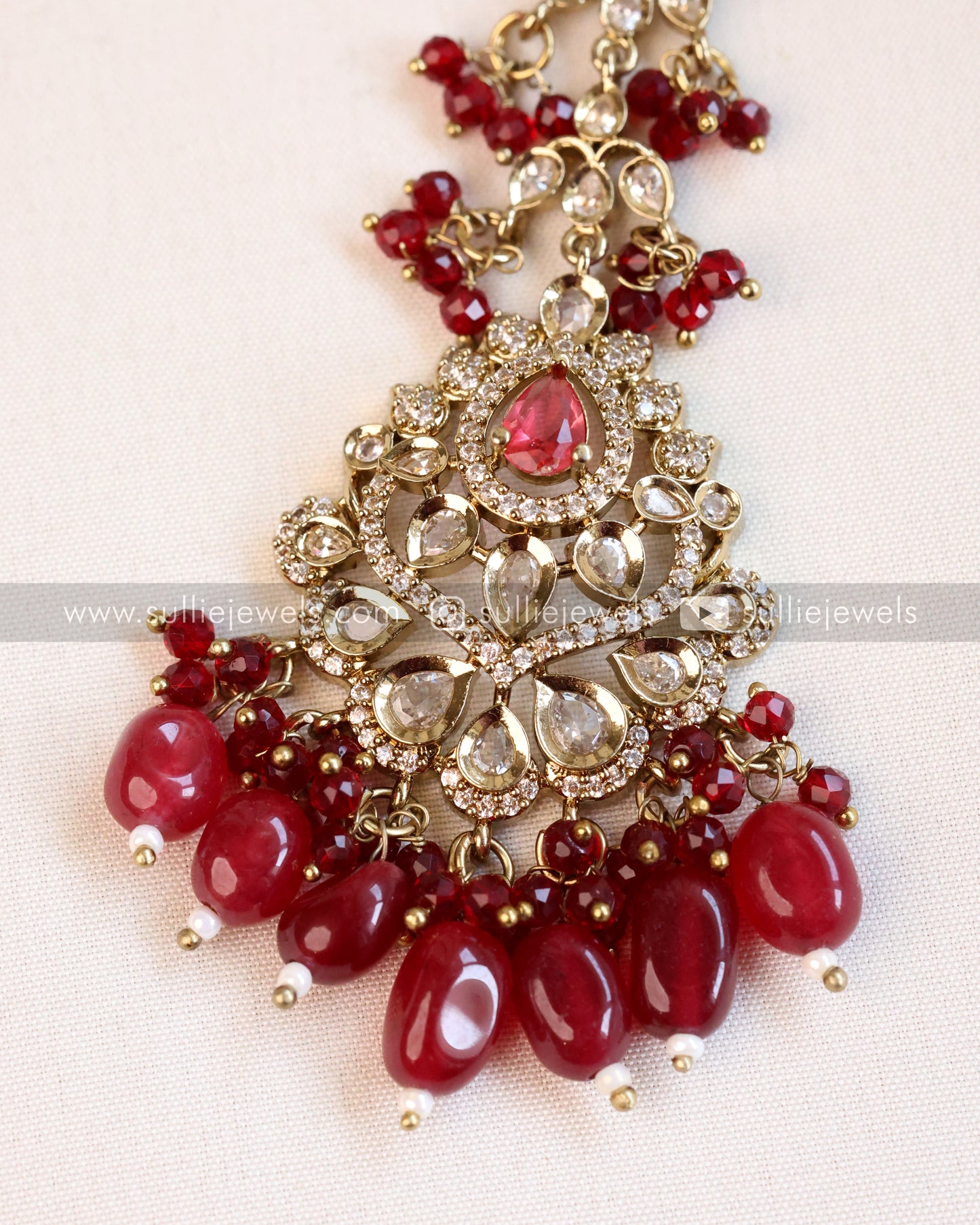 Victorian Tikka with Ruby Beads