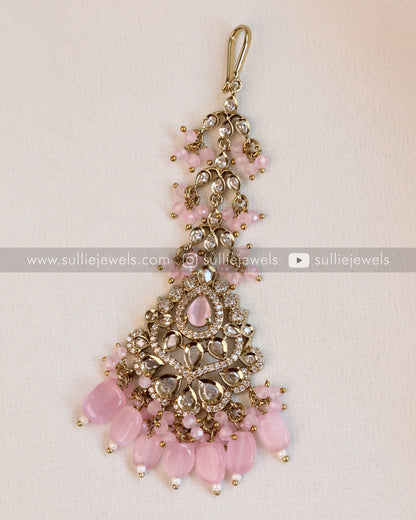 Victorian Tikka with Pastel Pink Beads