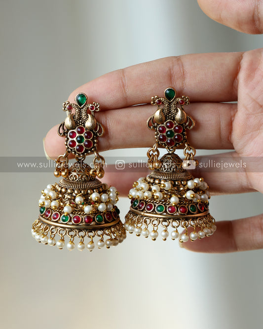 Antique Pearl Jhumka