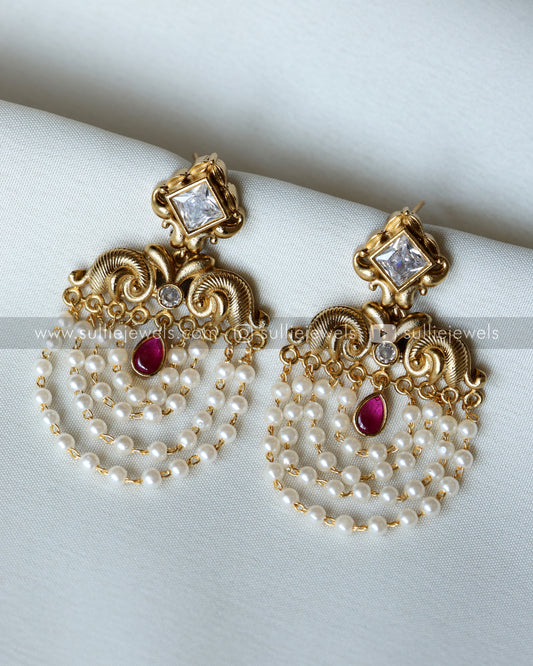 Pearl Layered Earrings