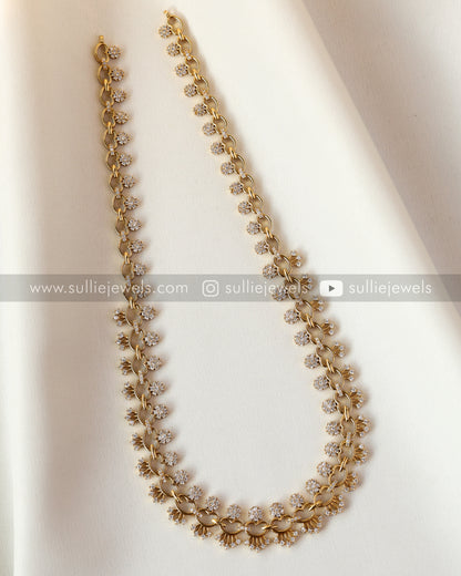 Diamond Lookalike Necklace / Long Chain / Hip Chain