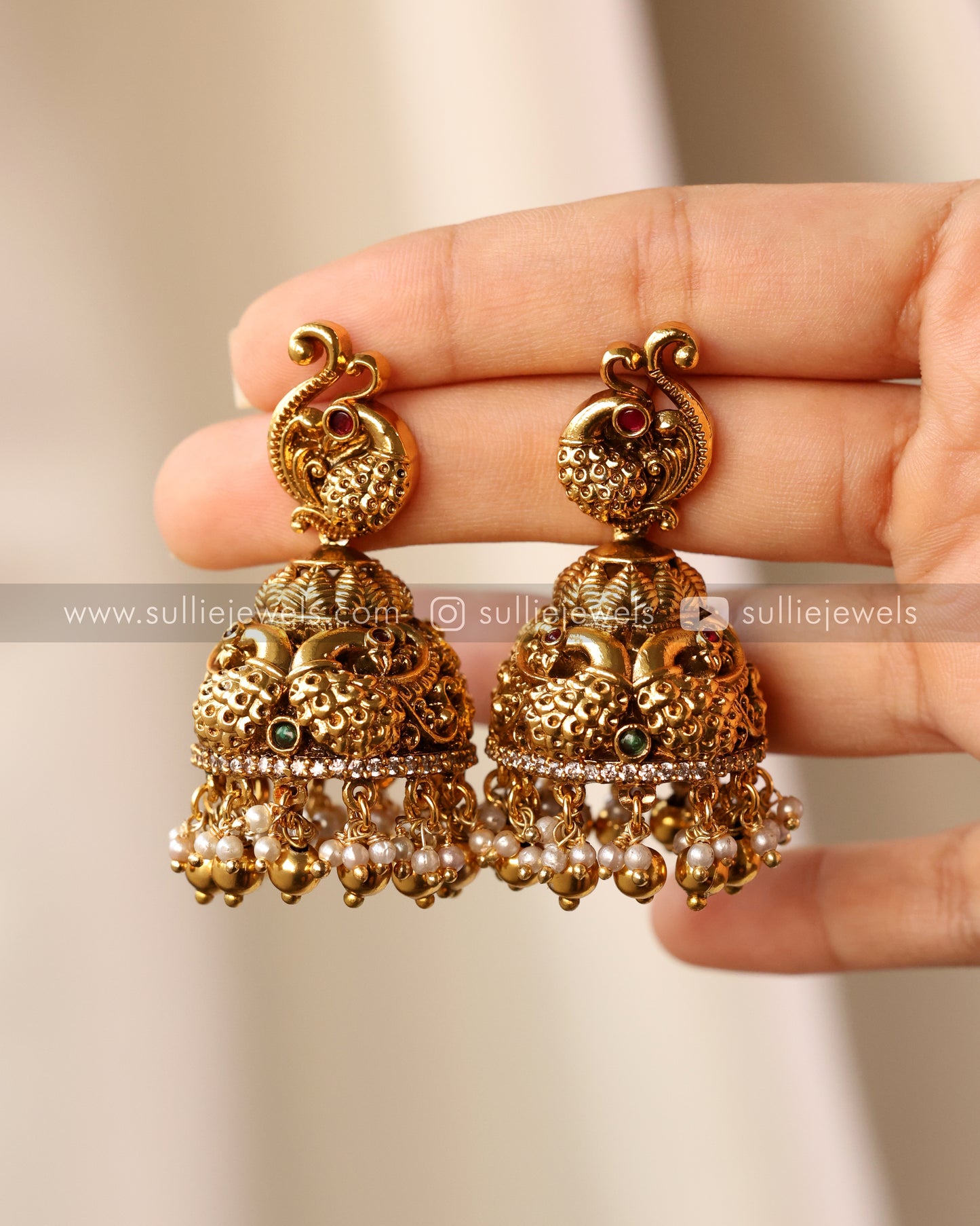 Premium Antique Lakshmi Haram with Earrings