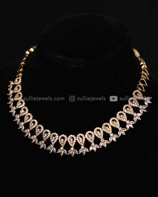 Diamond Lookalike Necklace Set