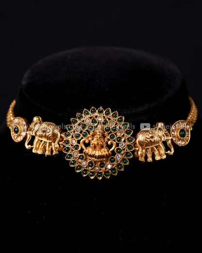 Lakshmi & Elephant Design Choker Set