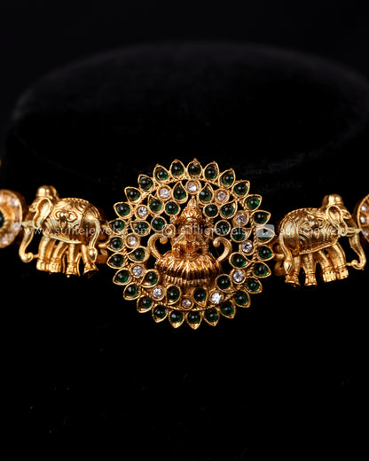 Lakshmi & Elephant Design Choker Set