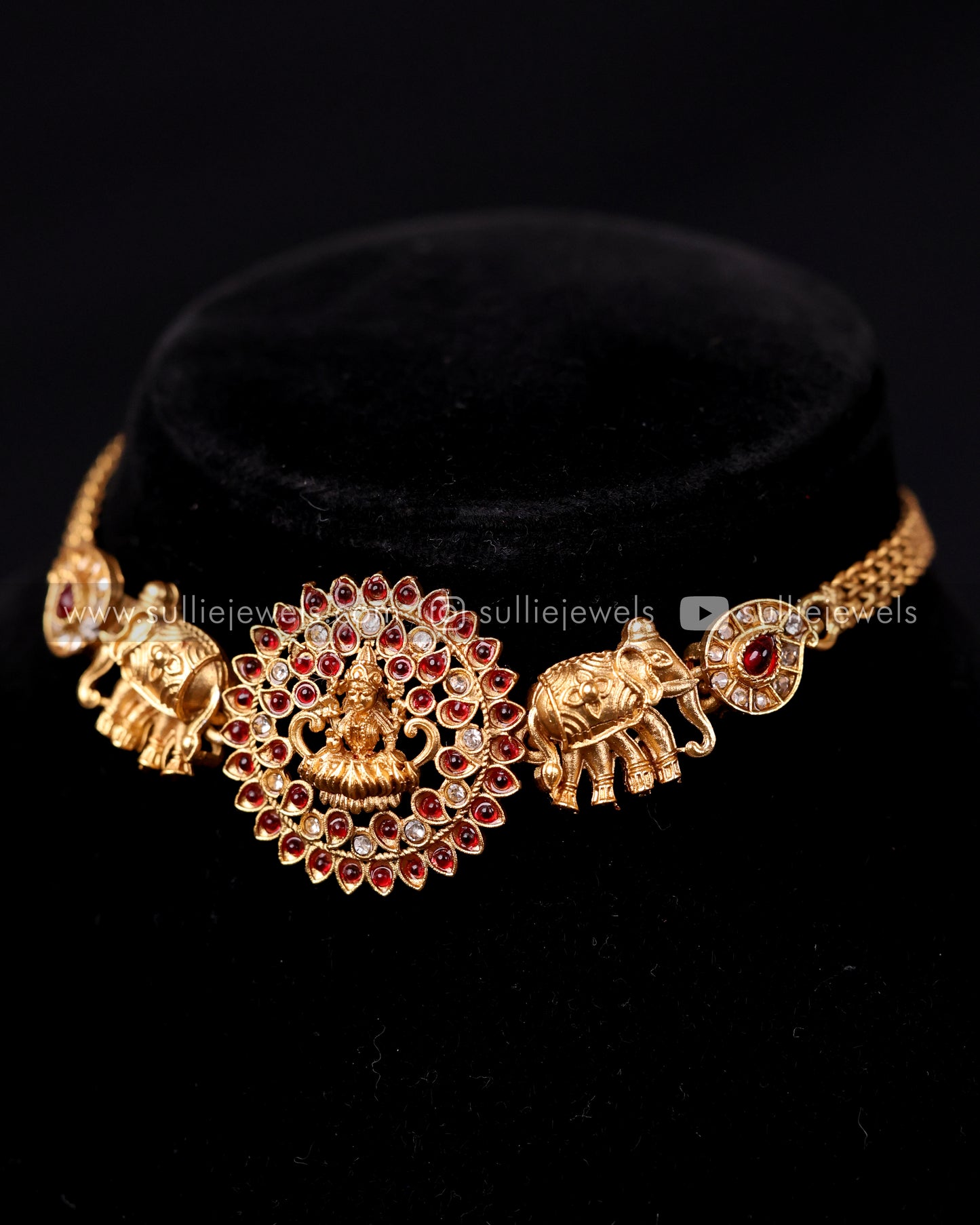 Lakshmi & Elephant Design Choker Set