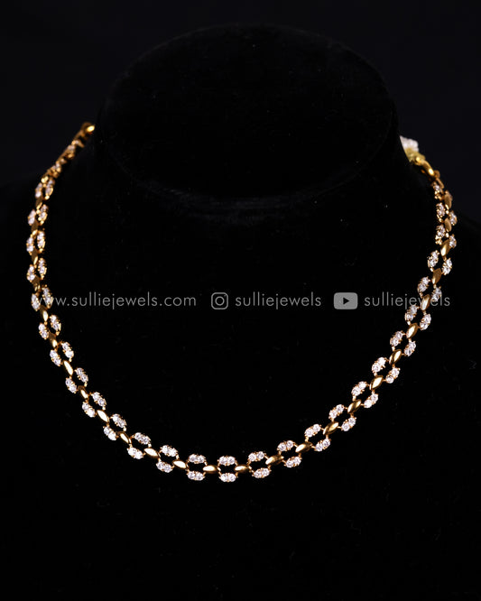 Diamond Lookalike Necklace Set