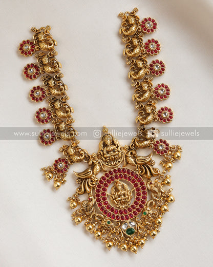 Chakra Kemp Premium Lakshmi Necklace with Earring