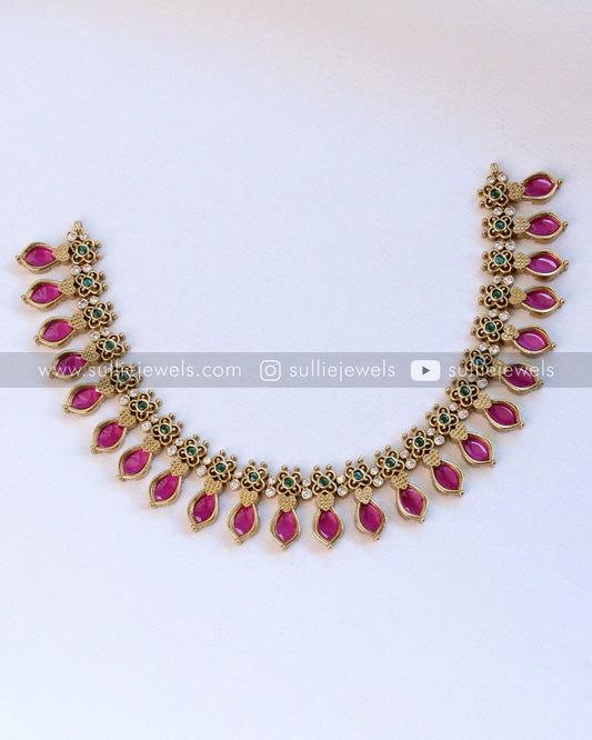 Ruby Premium Necklace with Stud