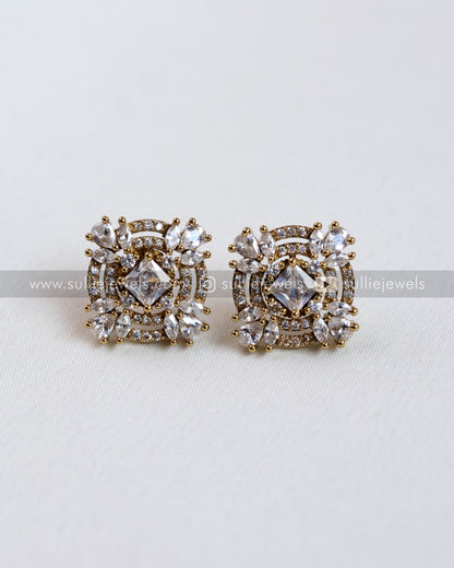 Premium Square Stone Earring