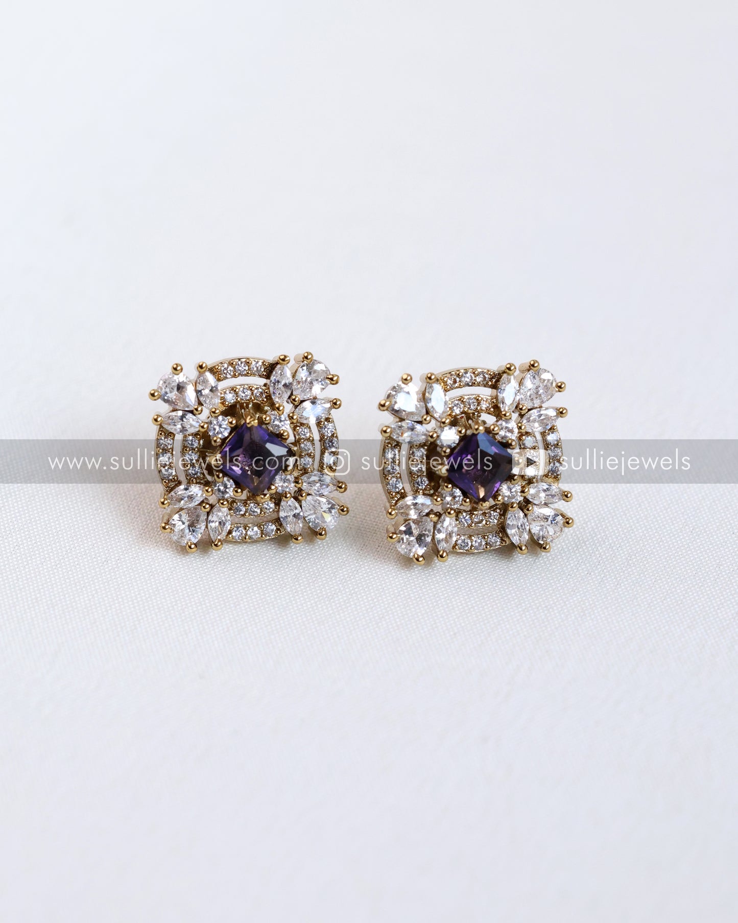 Premium Square Stone Earring