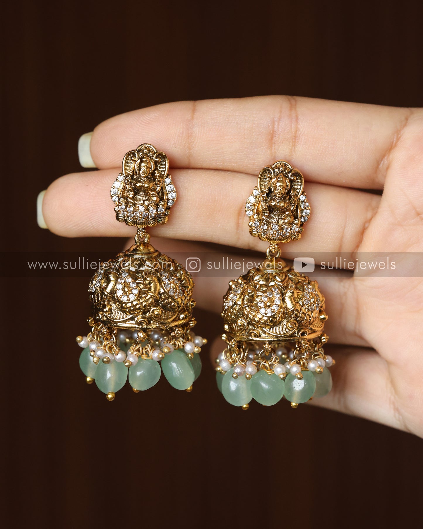 Premium Lakshmi Nagas Necklace with Earrings