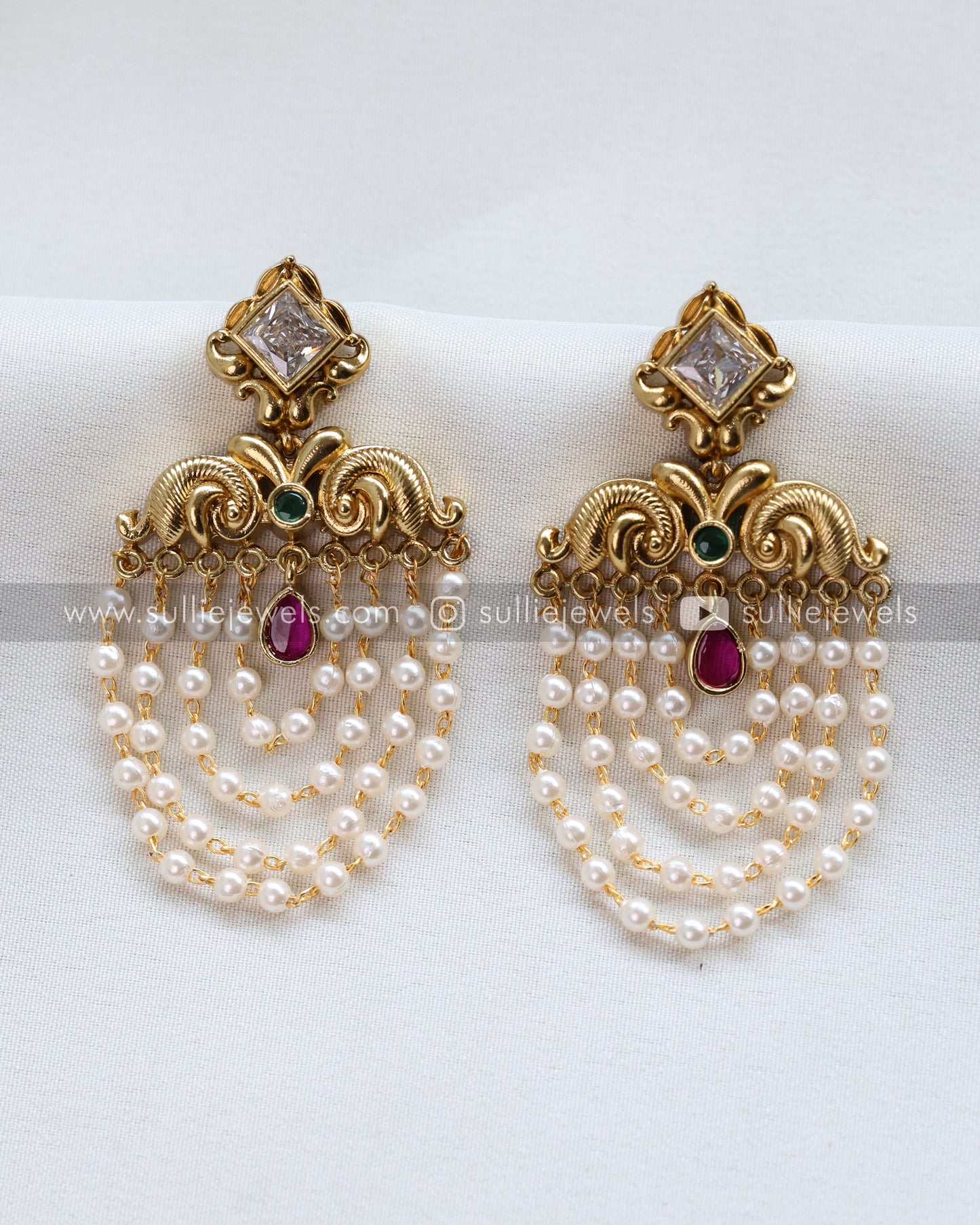 Pearl Layered Earrings