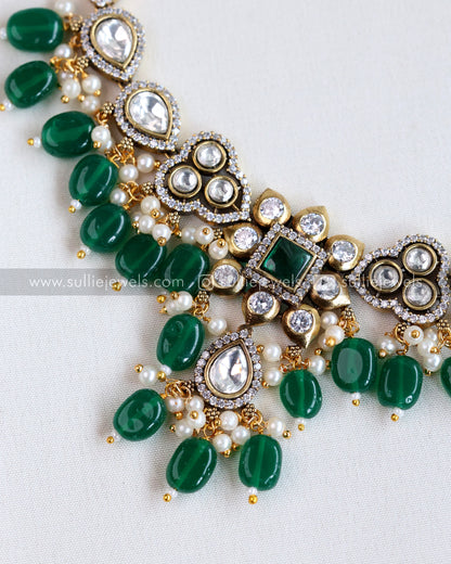 Victorian Premium Necklace / Choker with Earrings