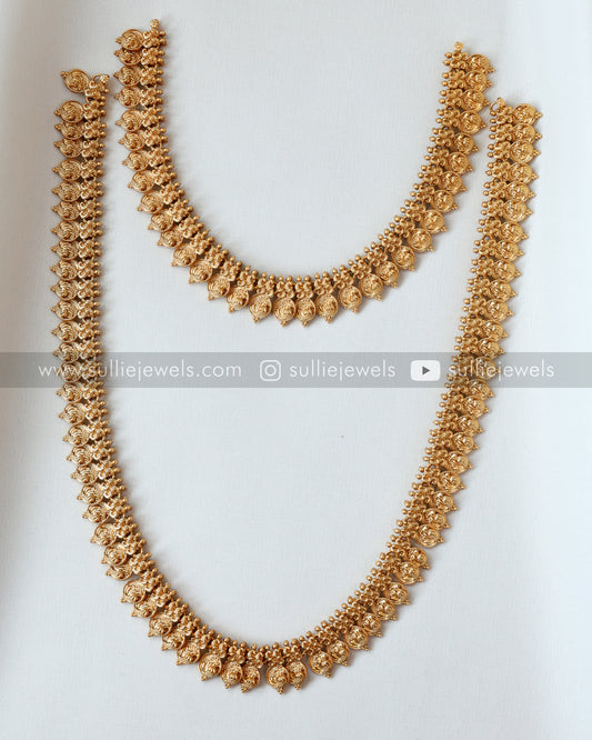 Bridal Kashumaala / Coin Short & Long Necklace Set