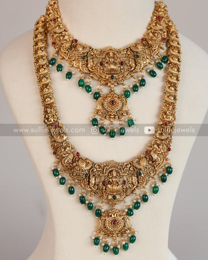 Lakshmi Bridal Green Beads Combo ( 3 piece )