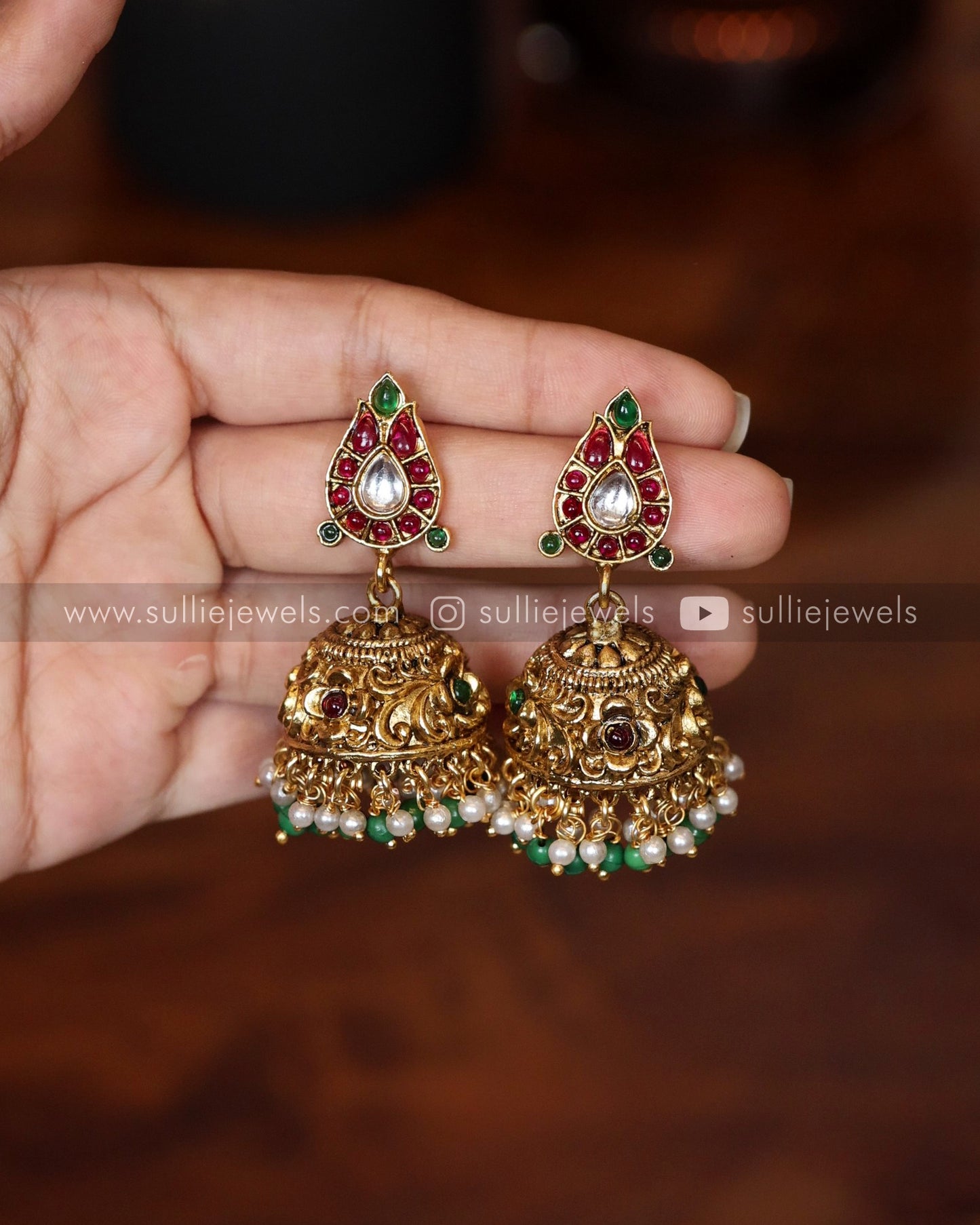 Premium Peacock Necklace with Jhumka