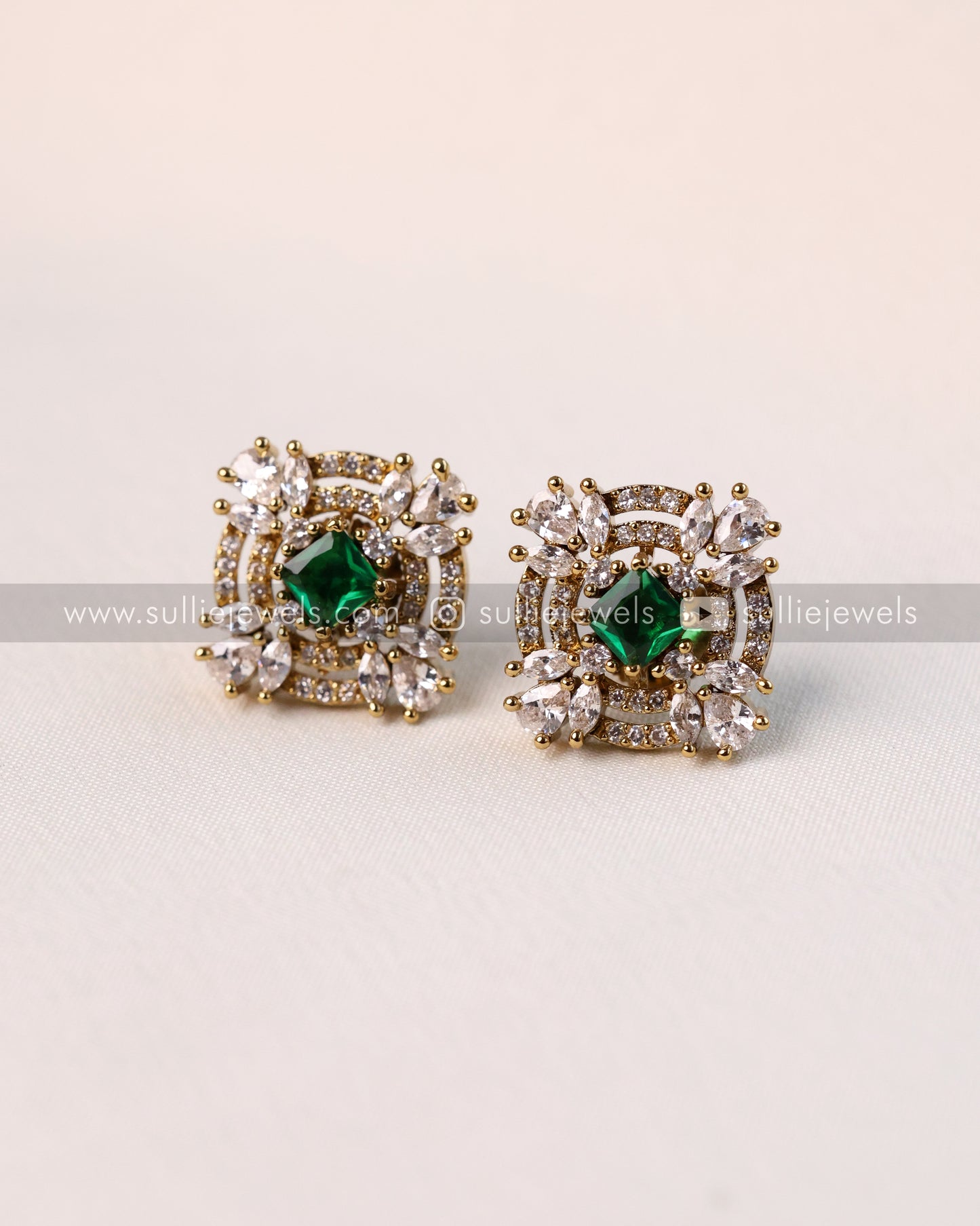 Premium Square Stone Earring