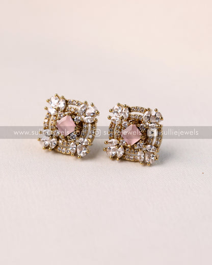 Premium Square Stone Earring