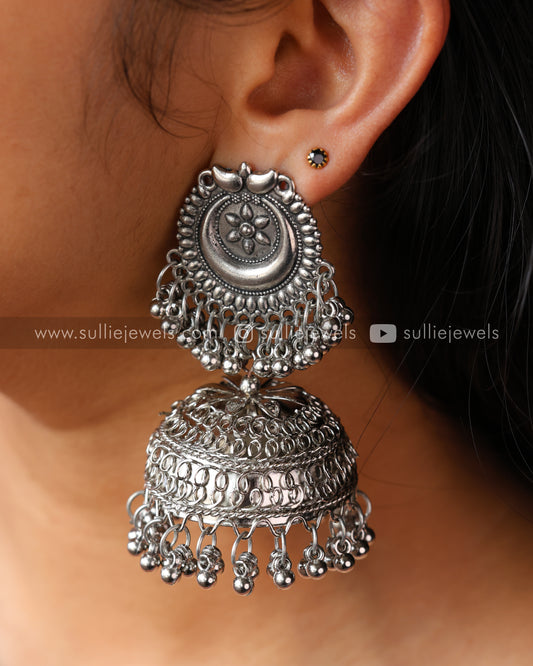 Oxidised Big Jhumka