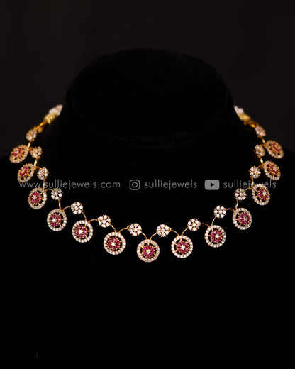 Diamond Lookalike Necklace Set