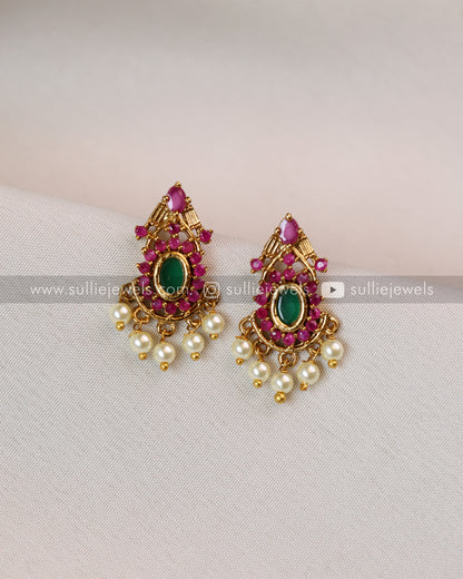 Palakka Long Chain/Maala with Earring