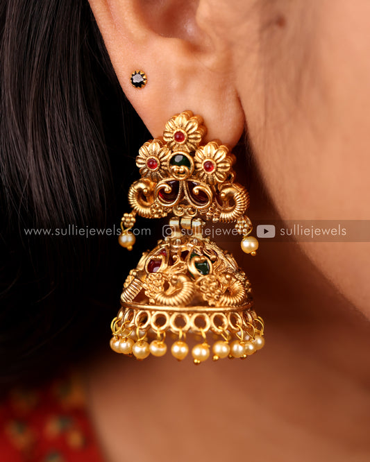 Chettinad Gold Jhumka