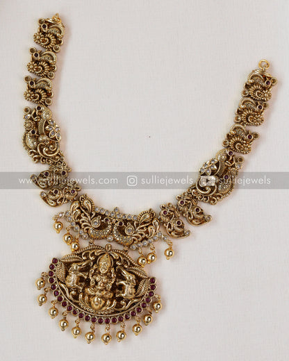 Premium Lakshmi Necklace with Jhumka