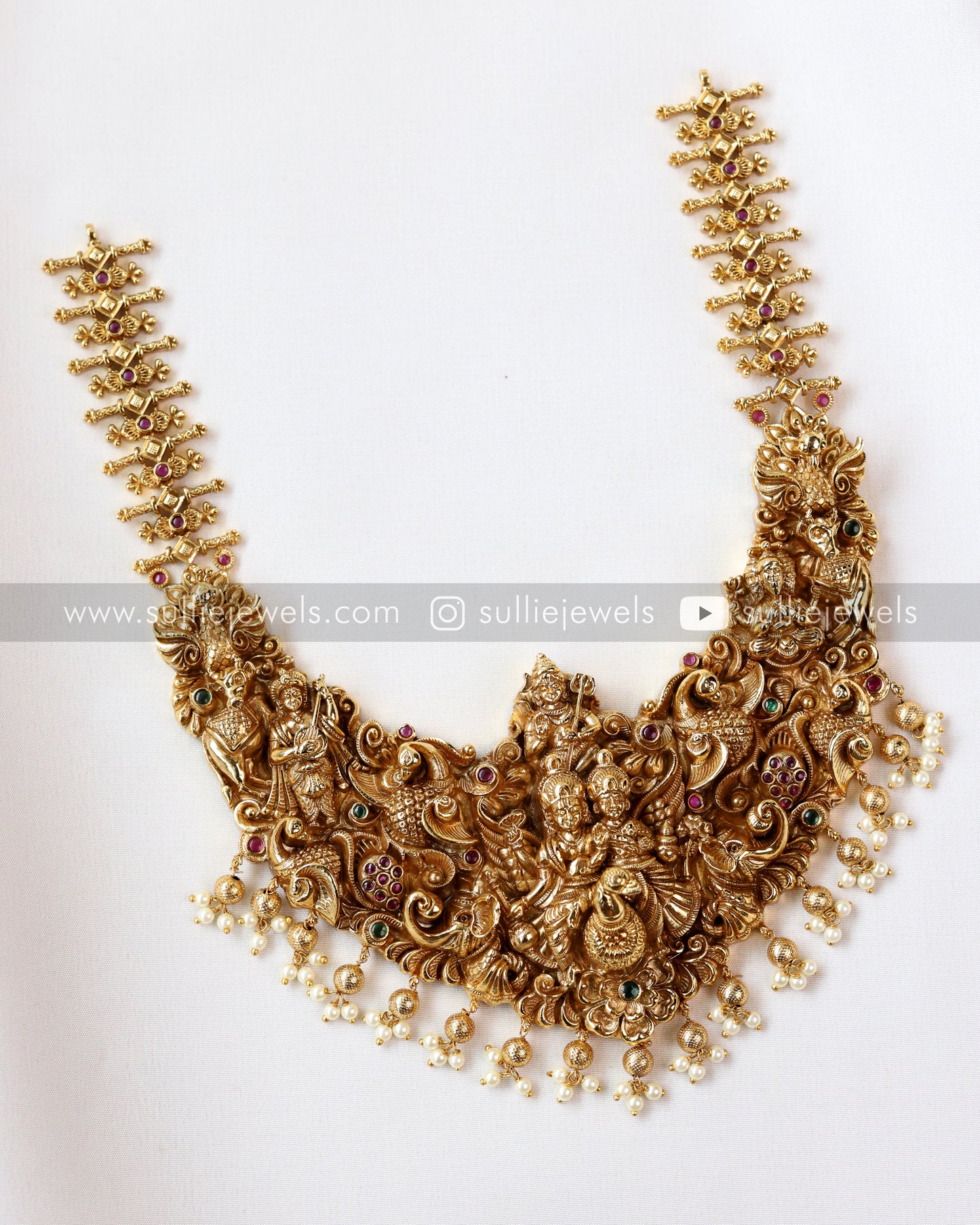 Antique Premium Nagas 3D Necklace with Earring