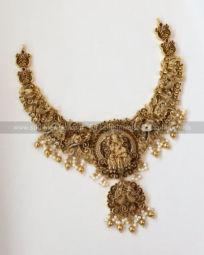 Antique Premium Goddess Necklace with Earring