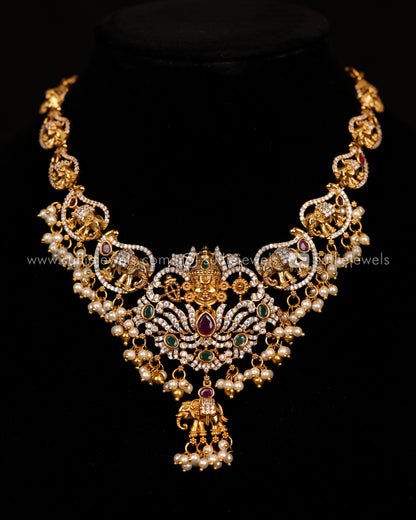AD Premium Venkateswara Necklace Set