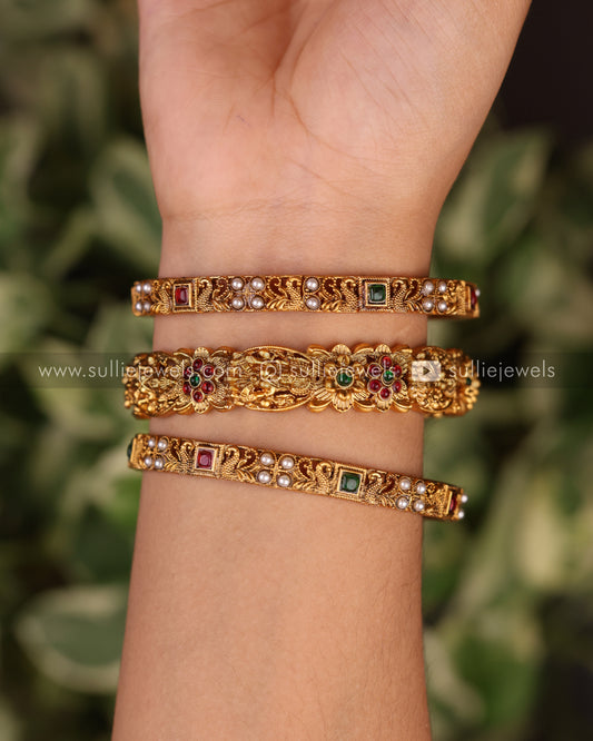 Temple Bangle Set of 3