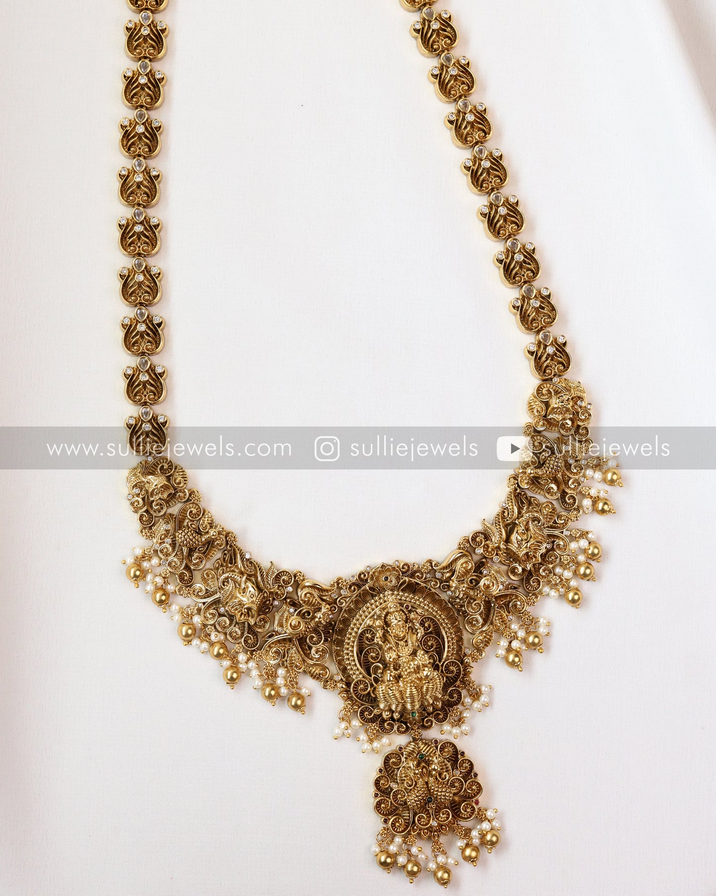 Antique Premium Goddess Haram with Earring