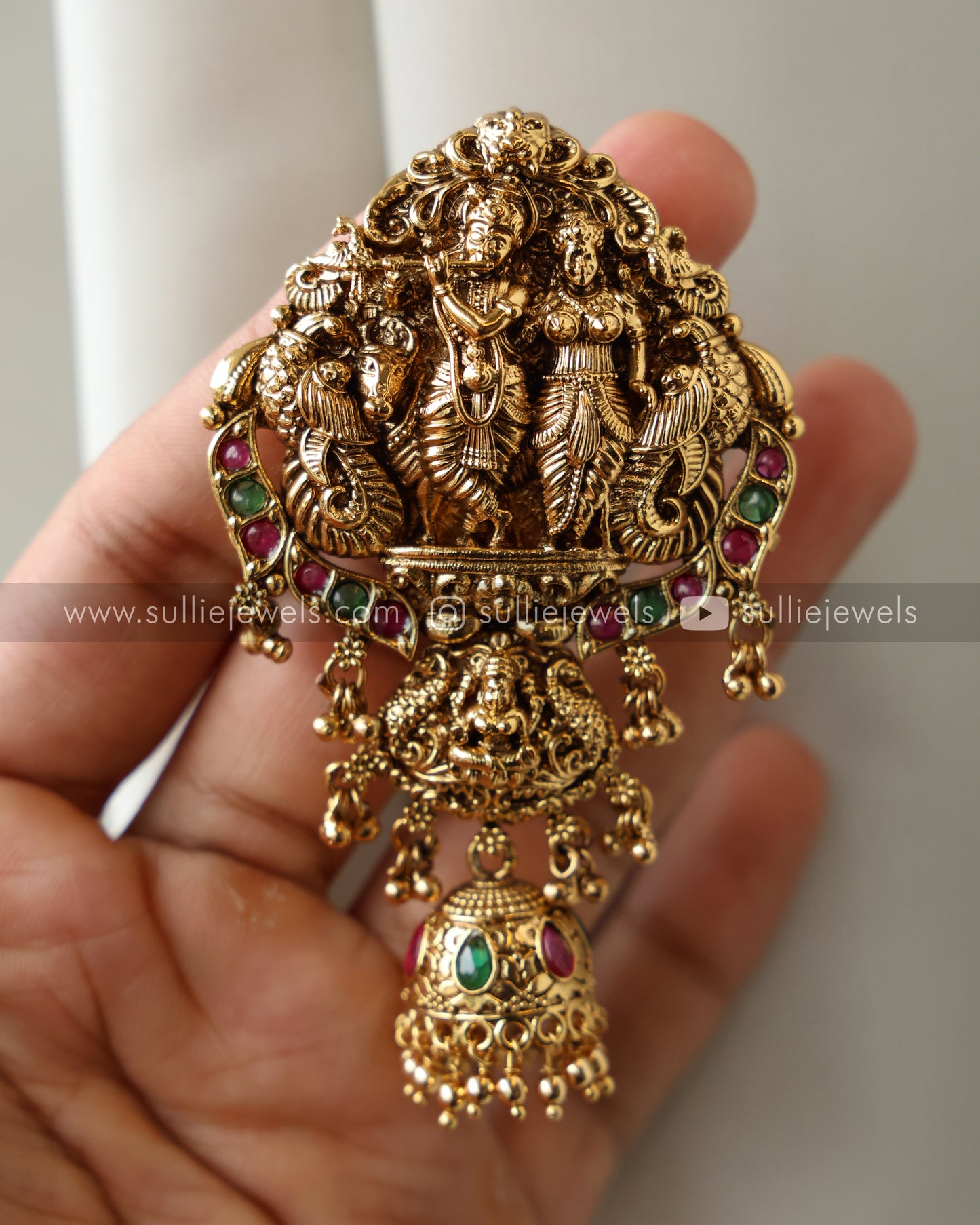 Radha Krishna Premium Hair Brooch