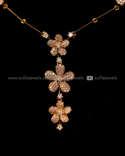 Diamond Flower Chain Set